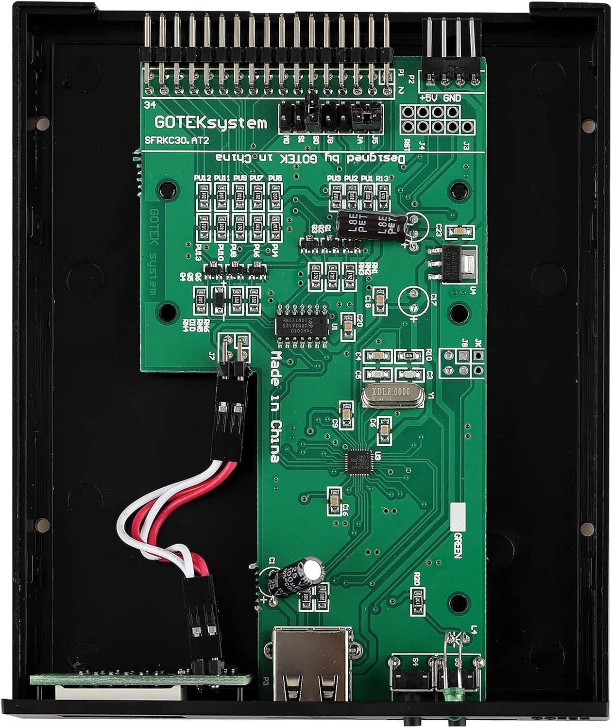 GoTEK SFR1M44-U100 3.5 Inch 1.44MB USB SSD Floppy Drive Emulator Black 