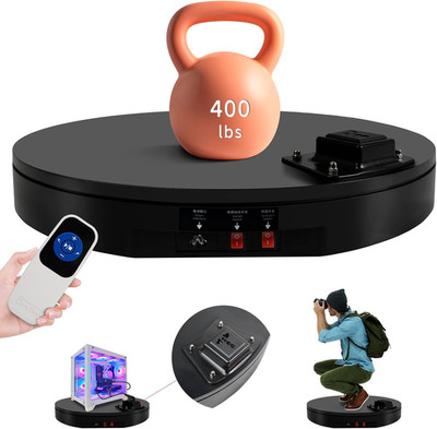 19.7In/50Cm Large Motorized Rotating Display Stand,400Lb Capacity Electric Rotar