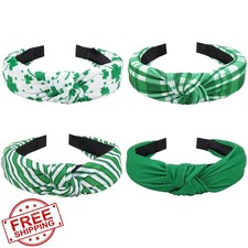 Budsmile St. Patrick's Day Clover Headband Women Girls
