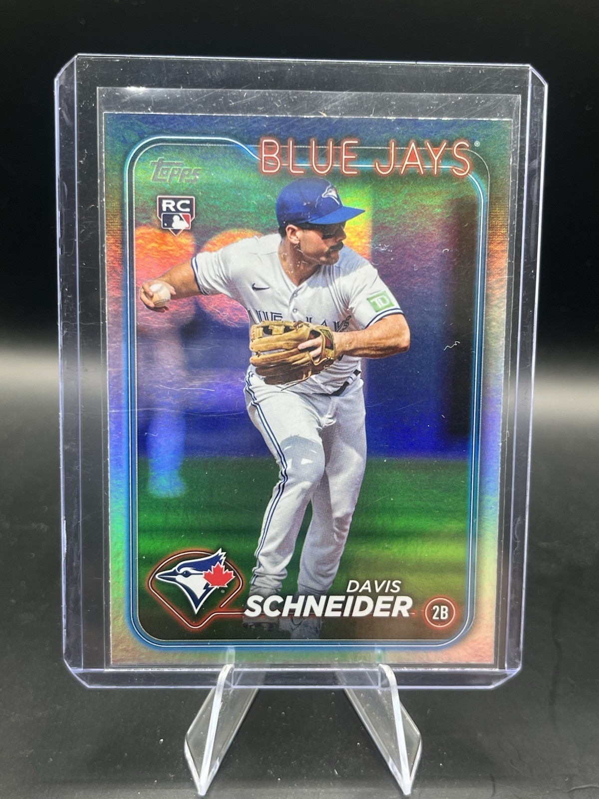 2024 Topps Series 1 - Davis Schneider #189 Rainbow Foil (RC)