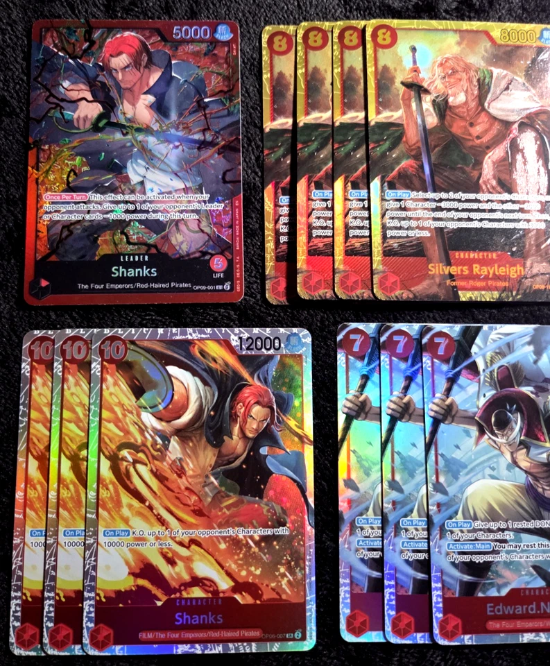 One Piece Tcg Red Shanks Deck , Silver Rayleigh, Benn Beckman Ready! Complete! - Image 3 of 4
