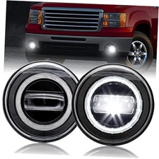 LED Fog Lights with Daytime Running Lights for GMC Sierra 2007-2014, Bumper