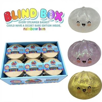 Squishy Bun Rainbow Mystery NEW UV  Dumpling Five Below New Sealed