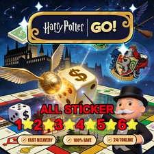 Mono_poly_go Stickers! Harry Potter GO! 💥1⭐- 6⭐Stickers Cheap & FAST Delivery⚡