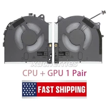 Original For Dell Alienware M17 R5 CPU + GPU Cooling Fan 2022 12V Replacement