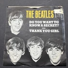 THE BEATLES VEE JAY VJ 587 DO YOU WANT TO KNOW A SECRET  45 RPM RECORD W/ SLEEVE