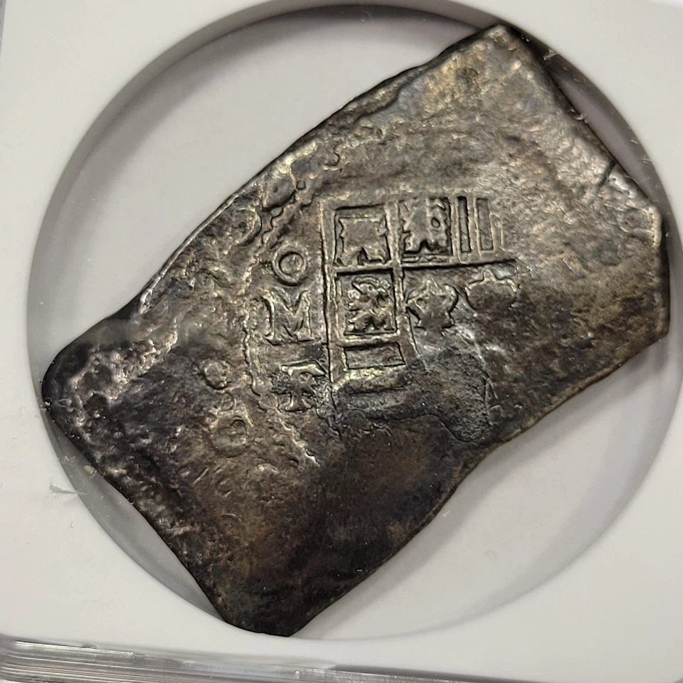 1732 Mo Cob 8 Reales VLIEGENTHART Shipwreck NGC XF Genuine Nice *K674 - Image 2 of 4