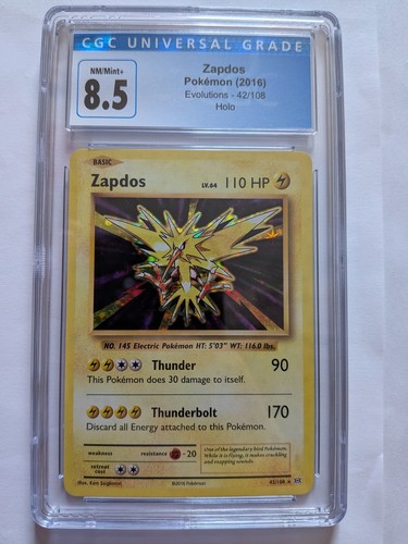 Zapdos graded CGC 8.5 for sale on eBay
