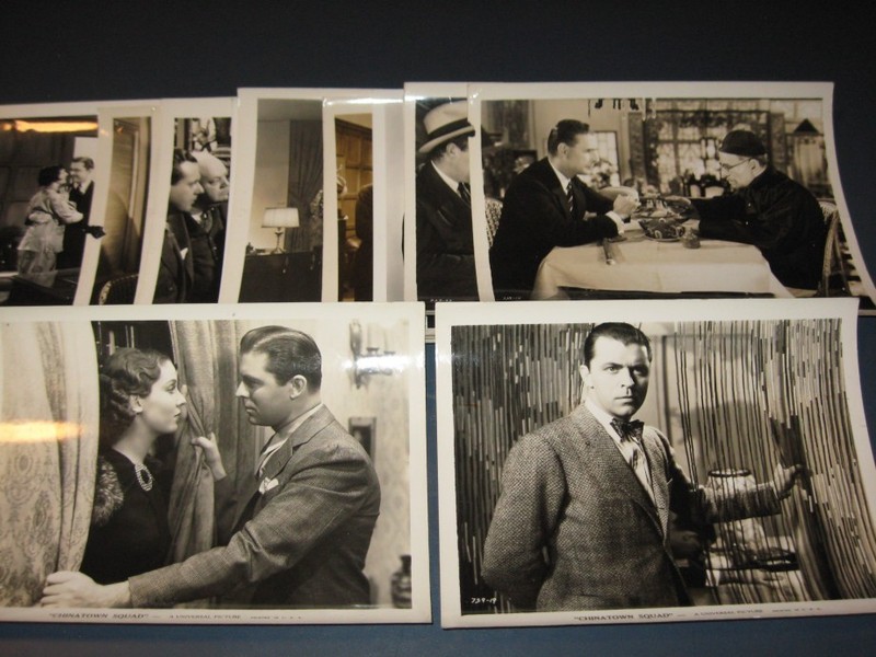 (14) 1935 Universal CHINATOWN SQUAD Crime Mystery Movie Still LOT Valerie Hobson