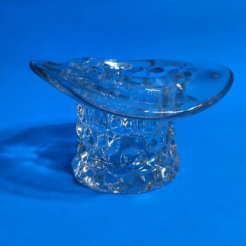 Fostoria American 2 1/2" Top Hat Toothpick Trinket Dish Candle Vase