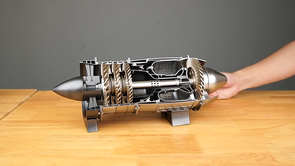 WP-85 Jet Engine Model Kit – Functional Turbine Fan, 12V Motor, 3D ...