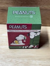 New Department 56 Peanuts Happy Holidays, Snoopy  Woodstock Figurine