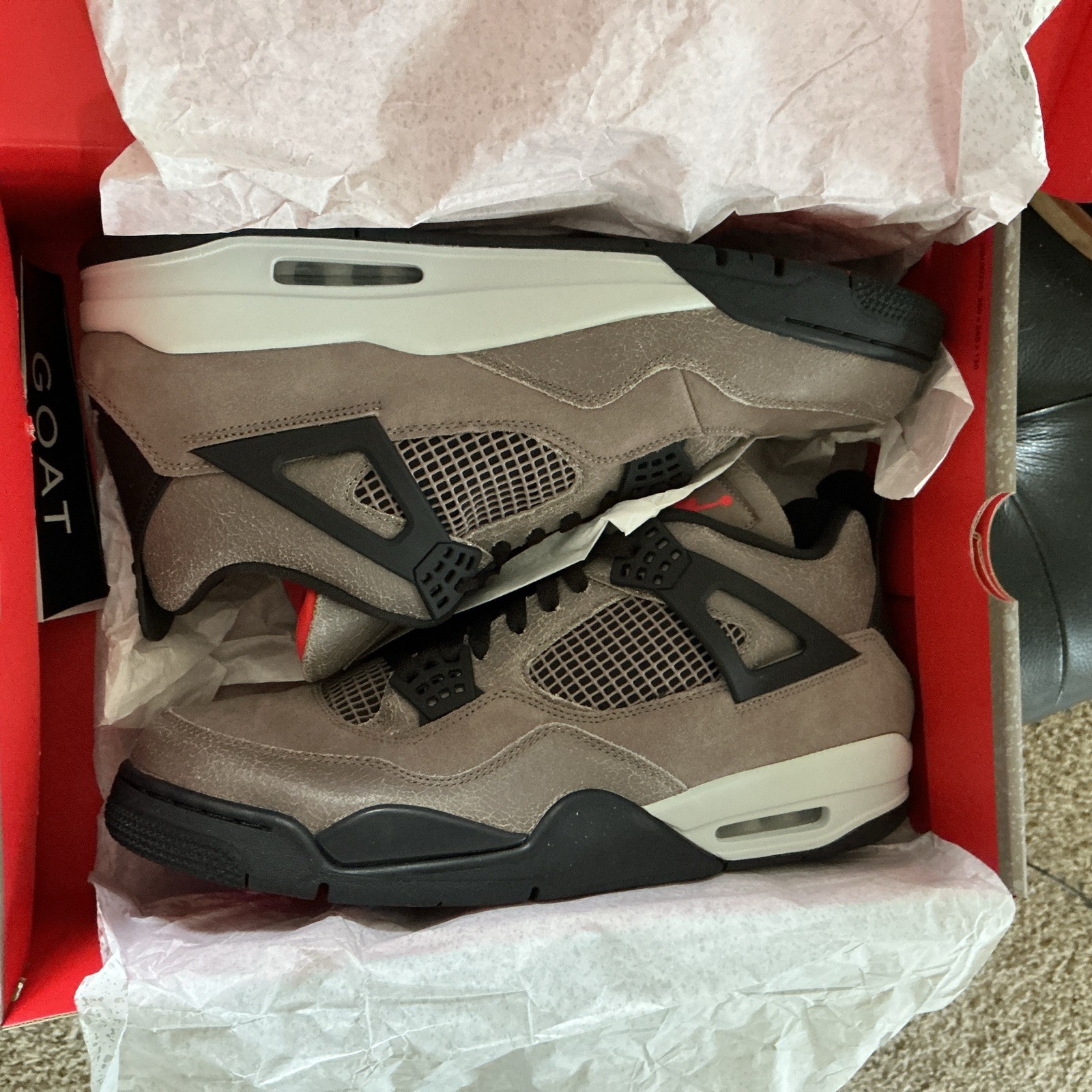 Air Jordan 4 Retro Taupe Haze Infrared Size 14 Men NEW In Box