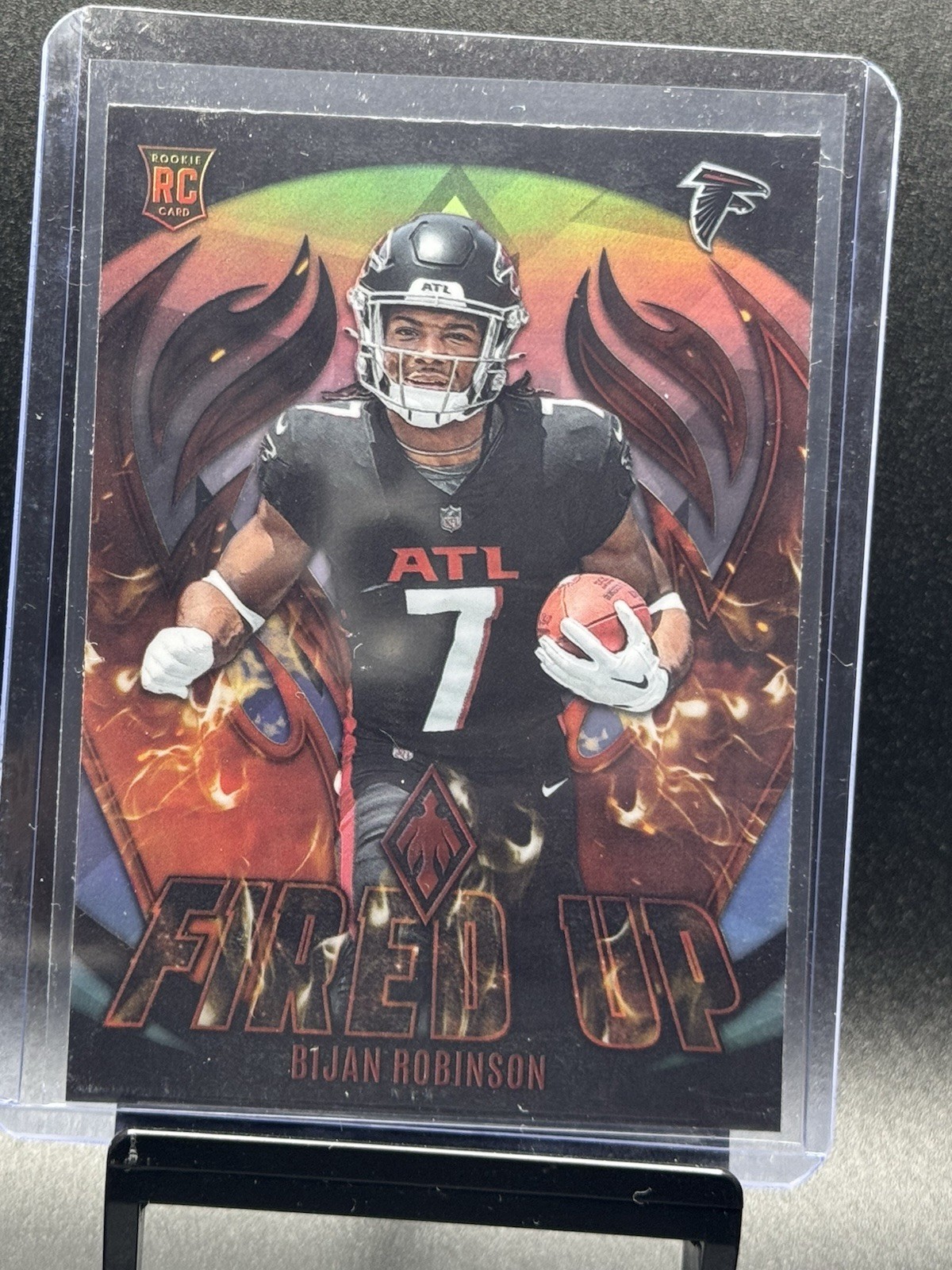 2023 Panini Phoenix - Fired Up Bijan Robinson #FU-8 Silver (RC)
