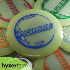 Discraft  MEGA GLO Z FORCE *pick weight & stamp color* Hyzer Farm GLOW disc golf