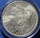 A 1881-S Morgan Silver Dollar, Choic BU MS