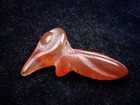 Old Nephrite Jade Stone Carved HongShan Culture Long Beak Bird #02122503 — photo 3