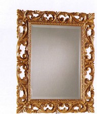 SPECCHIO FOGLIA ORO / ARGENTO 