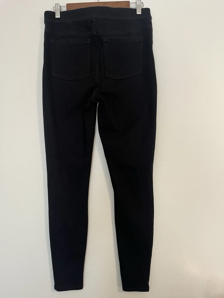Leggings Spanx Jean ish para mujer L negros pantalones moldeadores tiro medio jegging Foto 2 de 4
