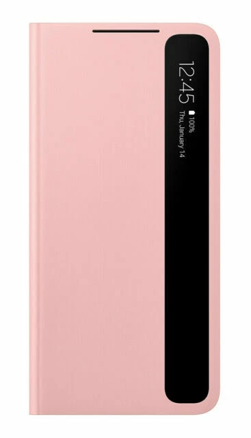 Samsung Étui Clear View pour Samsung Galaxy S21+ 5G - Rose - Photo 1/1