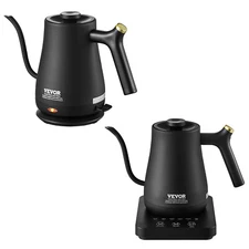 VEVOR Electric Gooseneck Kettle Gooseneck Pour Over Coffee Tea Kettle 1L 1200W