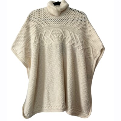 Ralph Lauren Womens Cream Ivory Chunky Cable Knit Sweater - Main Image