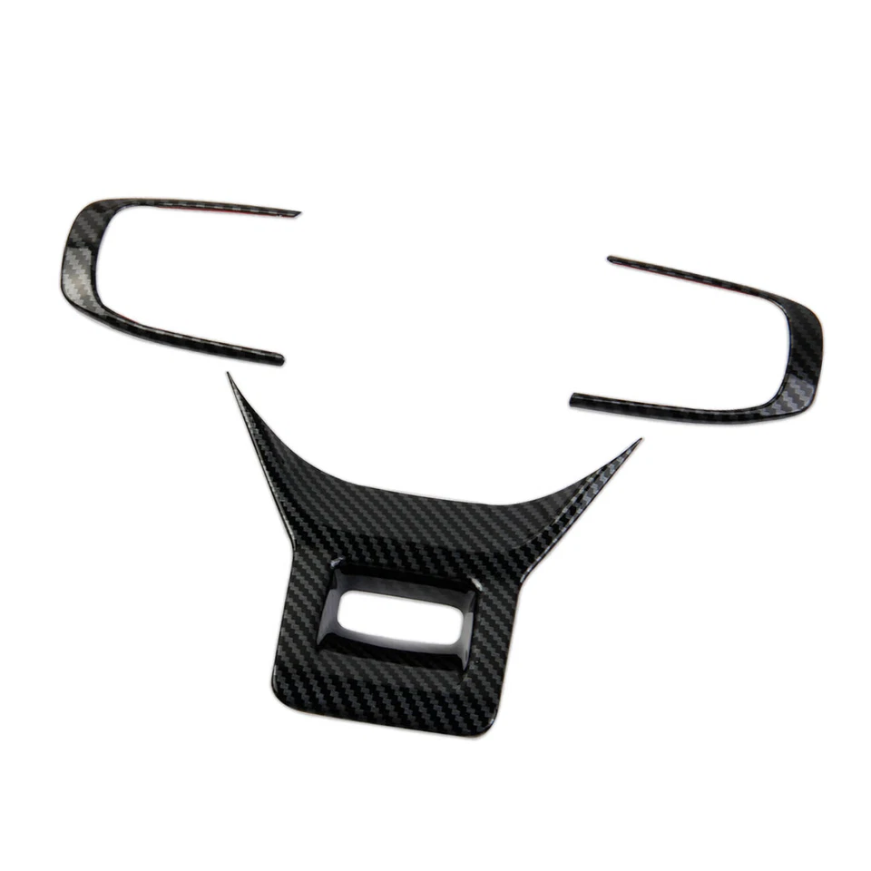 Carbon Fiber Style Interior Steering Wheel Cover Trim for KIA K5 2021-2024 - Image 3 of 4