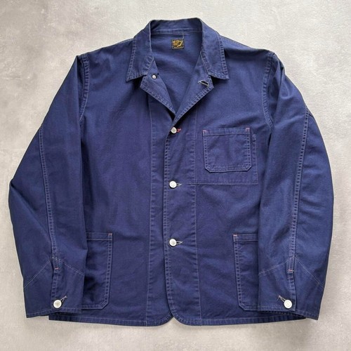 orSlow Indigo Engineer Jacket Size 3 Rare Used Workwear Japan Free Shipping