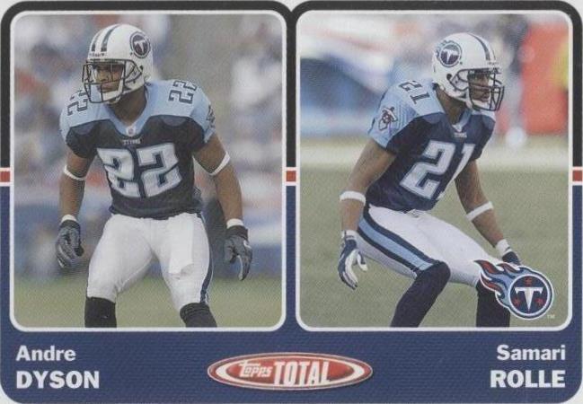 2003 Topps Total Andre Dyson Samari Rolle #438 - 1 of 2