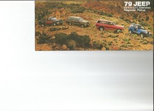 1979 Jeep Cj-5 Cj-7 Cherokee Wagoneer J-10 And J-20 Pickup Sales Brochure