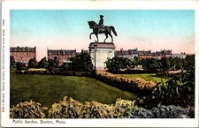 Postcard Circa 1908 Boston Public Garden Monument Massachusetts B141