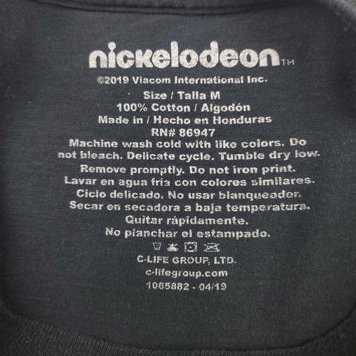 Official Nickelodeon Rugrats Graphic T-Shirt Medium Black Cartoon Short Sleeve - Picture 5 of 7