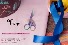 CUT SHARP Embroidery Fabric Scissors 3.5 Small shears Crochet 
