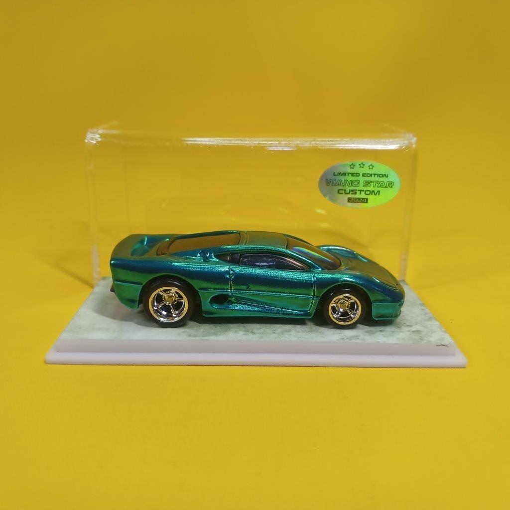 Hot Wheels JAGUAR XJ220 Green CHROME (WANGSTAR CUSTOM Hot Wheels JAGUAR XJ220 Green CHROME (WANGSTAR CUSTOM