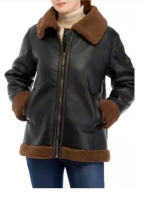 Koolaburra by UGG Motorcycle Shearling Jacket Large NWT