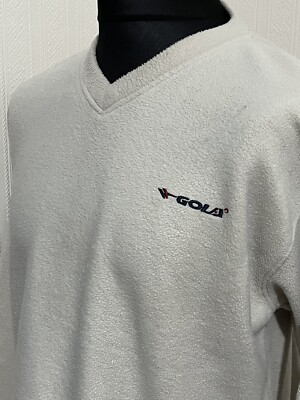 Vintage Gola Sweatshirt Herren Medium V-Ausschnitt Retro Pullover Pulli 90s Freizeit