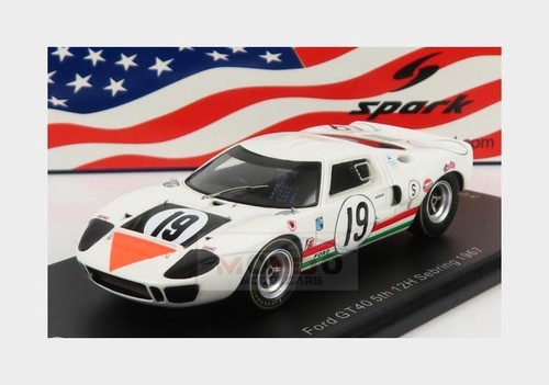 Spark 1/43 Ford GT40 MkIV #1 Vainqueur Sebring 1967 Jaune Résine