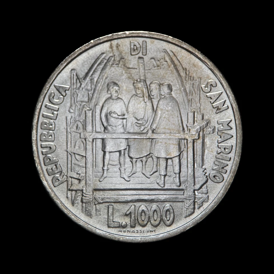 SAN MARINO. 1977, 1000 Lire, Silver - Filippo di ser Brunellesco 4 - Image 2 of 3