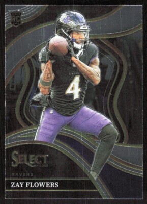 2023 3852E Panini Select Zay Flowers Rookie Baltimore Ravens #201