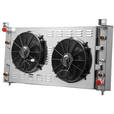 #ad 4 Row Aluminum RadiatorShroud Fan For Chevy GMC Sierra 2500 3500 2001 2002 $429.00