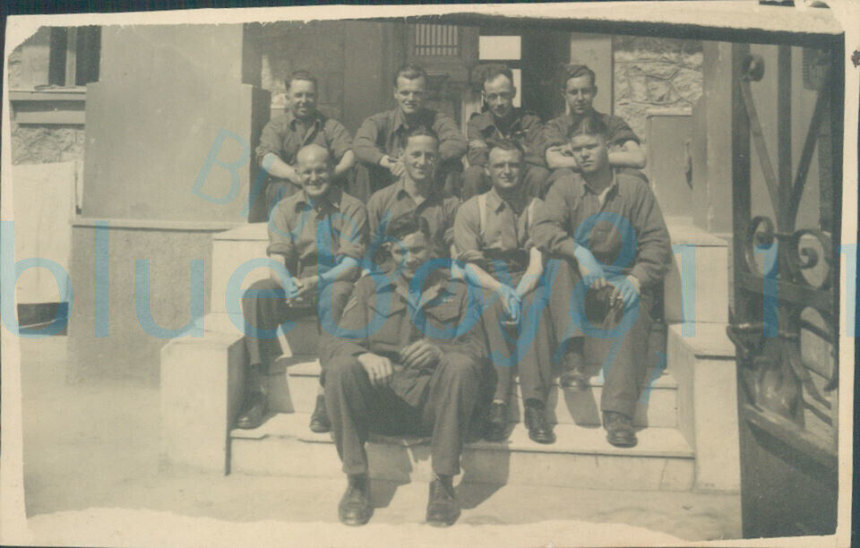 1946 Greece Athens Royal Engineers group photo all named back 3x2"