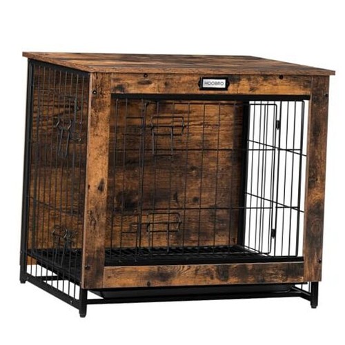 Dog Crate Furniture, 25.5" Small Dog 25.2”L x 19.7”W x 23.6”H Rustic Brown