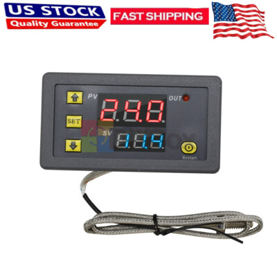 W3230 DC12V K-type Sensor Thermocouple Digital Temperature Controller -60~500°C