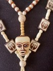 Very Cooll Brown/ White  African Tribal Mask Necklaces  from Film Collection — photo 4