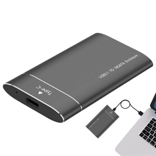 USB C 500GB External Hard Drive Portable Desktop Mobile Hard Disk Case