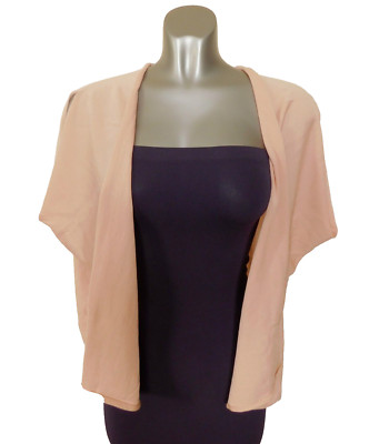 WOLFORD FEINE MERINO CARDIGAN WESTE GRÖSSE SMALL ROSE HELLBRAUN 100% SCHURWOLLE NEU MIT ETIKETT