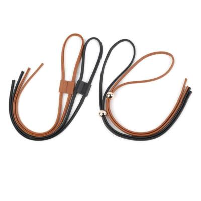PU Leather Drawstring Pull String Purse Strap Replacement for Bucket Bag