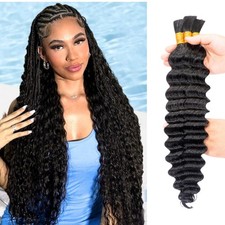 Human Braiding Hair for Boho Braids Human 130g Curly Boho Hair for Braiding K...
