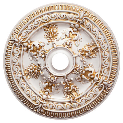 26'' ROUND CHANDELIER CEILING MEDALLION ANTIQUE WHITE FOYER DINING ROOM BEDROOM