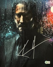 Keanu Reeves Signed 11x14 Photo John Wick Authentic Autograph Beckett LOA